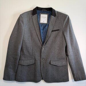 RESERVED Slim Fit Gray Jersey Knit Blazer Sport Coat Jacket Large